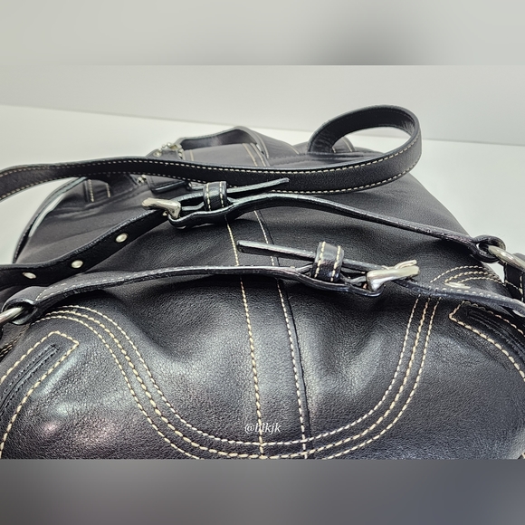 2005 Coach Soho Buckle Backpack EUC *Black/Silver* - Picture 11 of 16